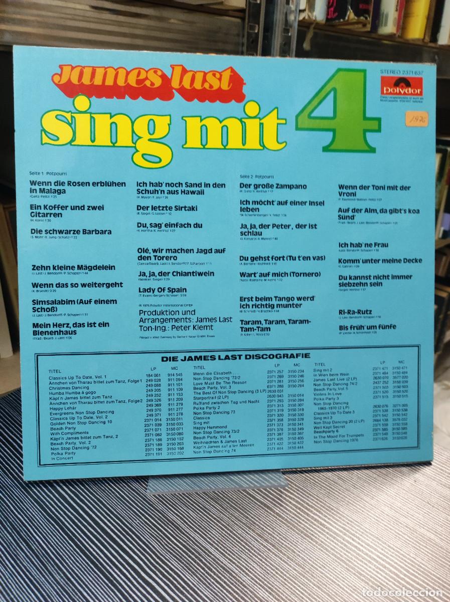 Discos de vinilo: James Last &ndash; Sing Mit 4 - Foto 2