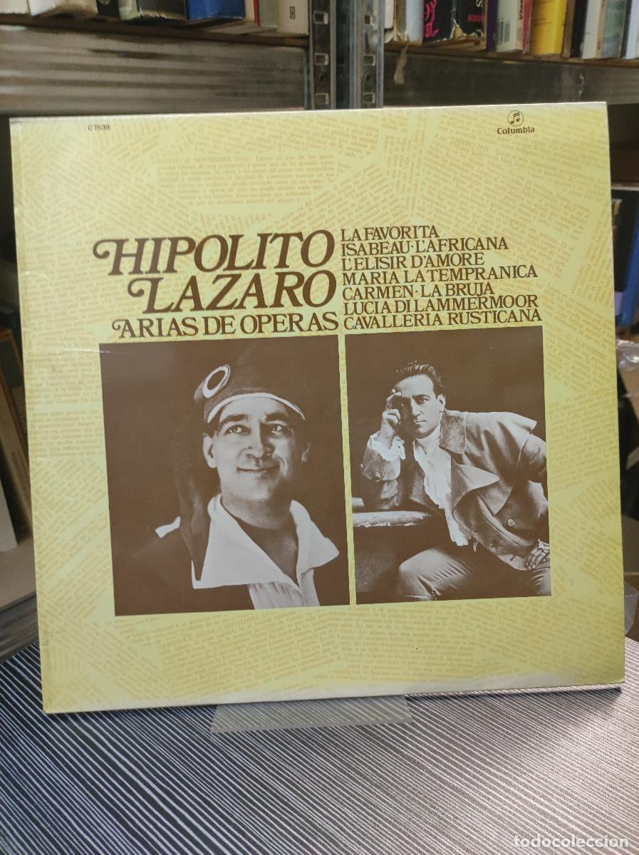 Discos de vinilo: Hip&oacute;lito L&aacute;zaro &ndash; Arias De Opera - Foto 1