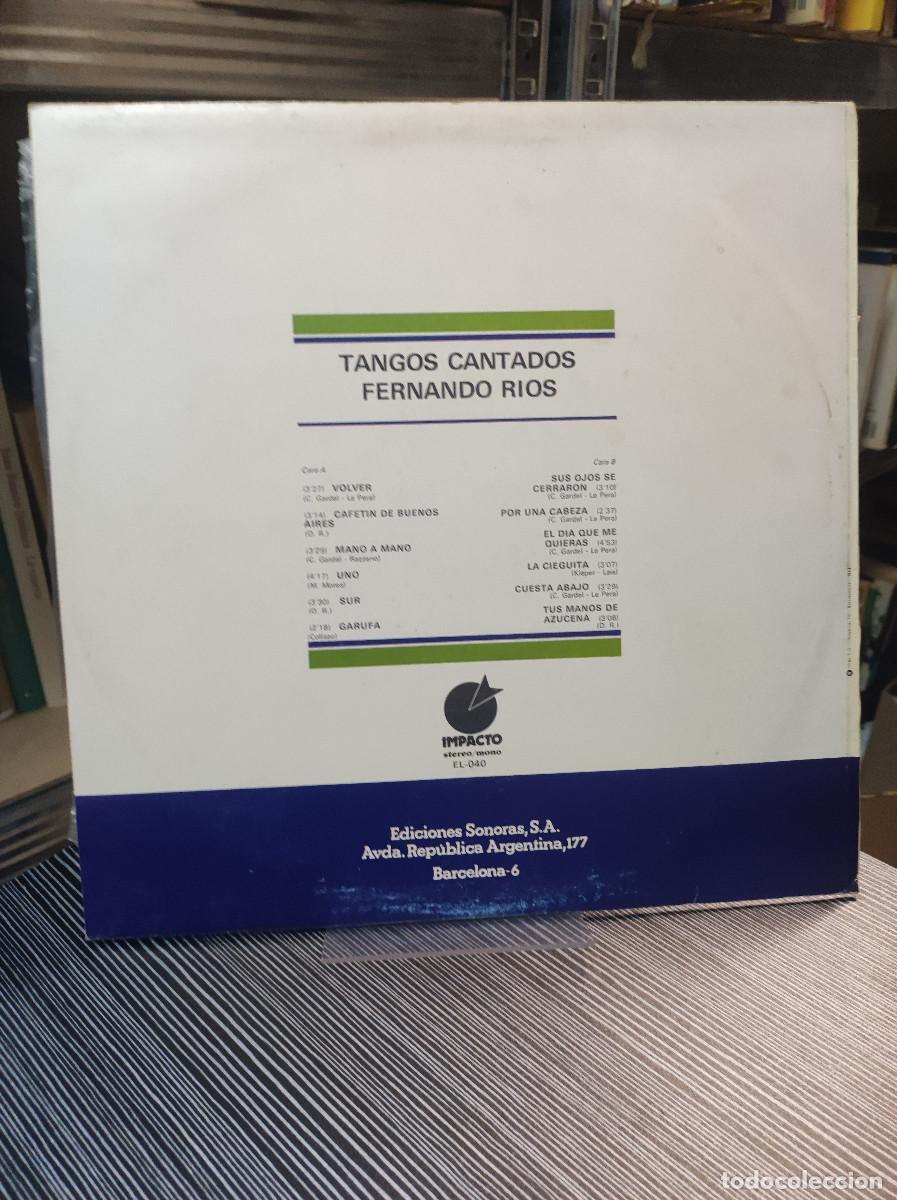Discos de vinilo: Fernando Rios &ndash; Tangos Cantados - Foto 2
