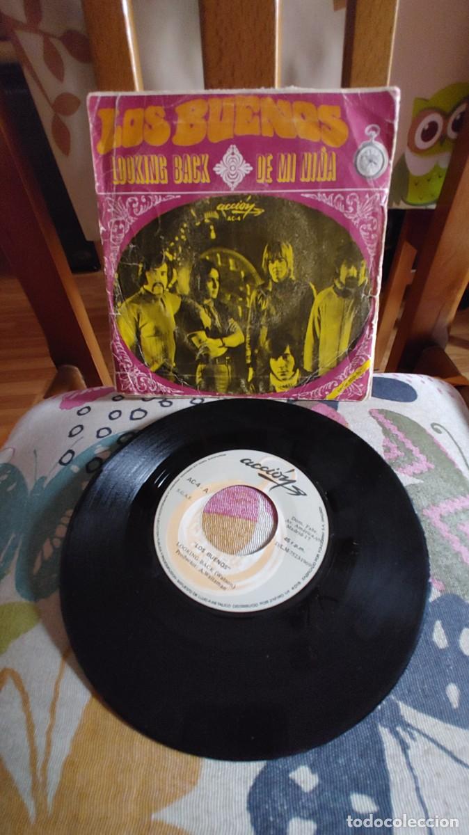 Discos de vinilo: LOS BUENOS-SINGLE LOOKING BACK - Foto 1