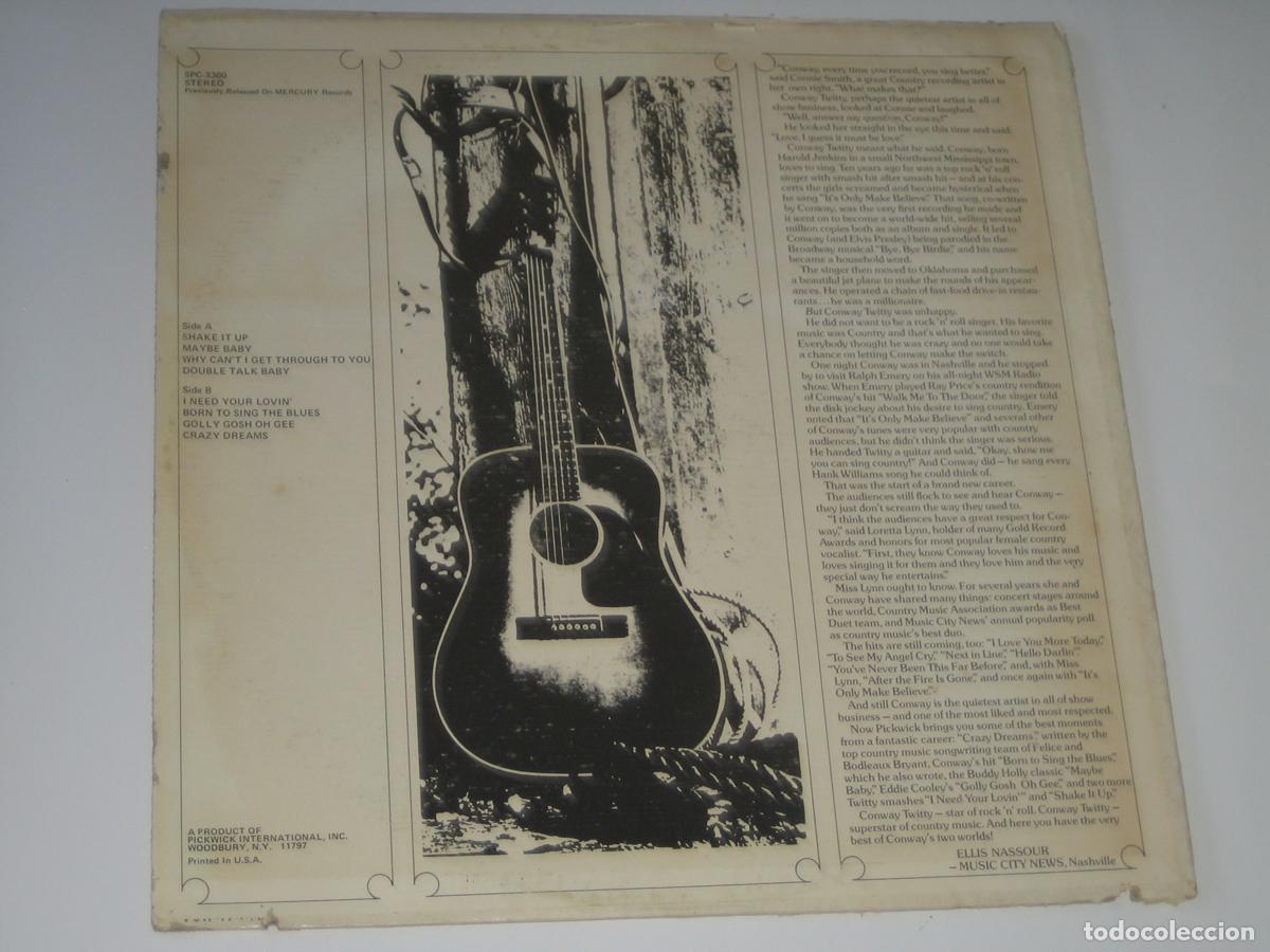 Discos de vinilo: DISCOFERTA - CONWAY - TUWITTY - ED. USA - Foto 2