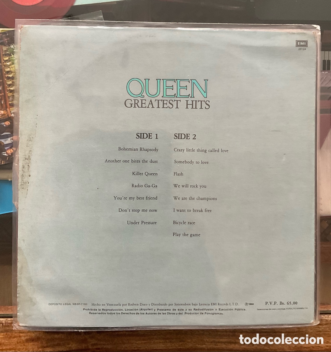 Discos de vinilo: QUEEN. Greatest Hits. Venezuela. - Foto 2