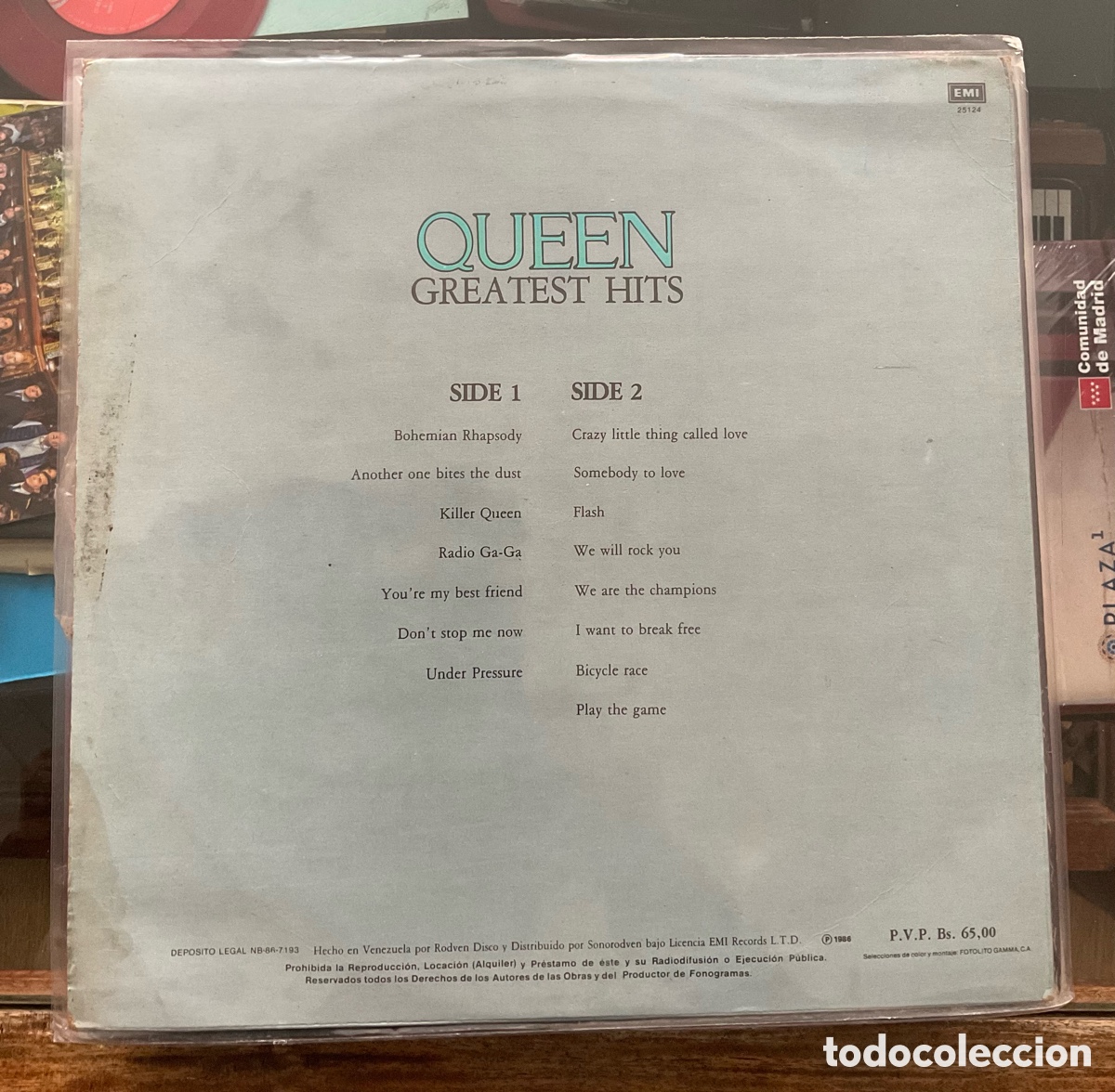 Discos de vinilo: QUEEN. Greatest Hits. Venezuela. - Foto 3