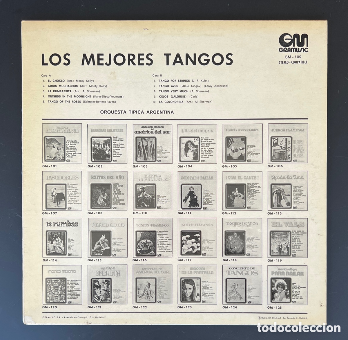 Discos de vinilo: LP. LOS MEJORES TANGOS - Foto 2