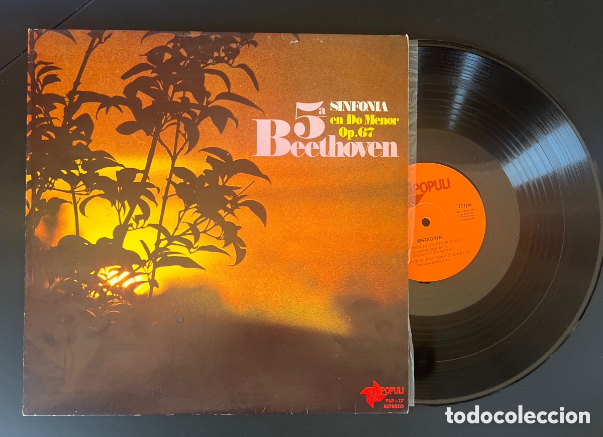 Discos de vinilo: BEETHOVEN SINFONIA N.5 EN DO MENOR - Foto 1