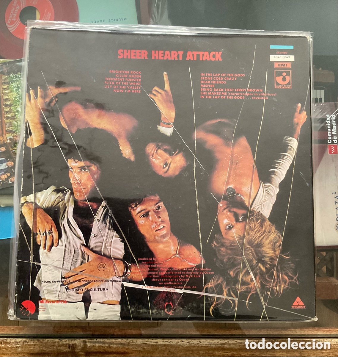 Discos de vinilo: QUEEN. Sheer Heart Attack. Venezuela. - Foto 2