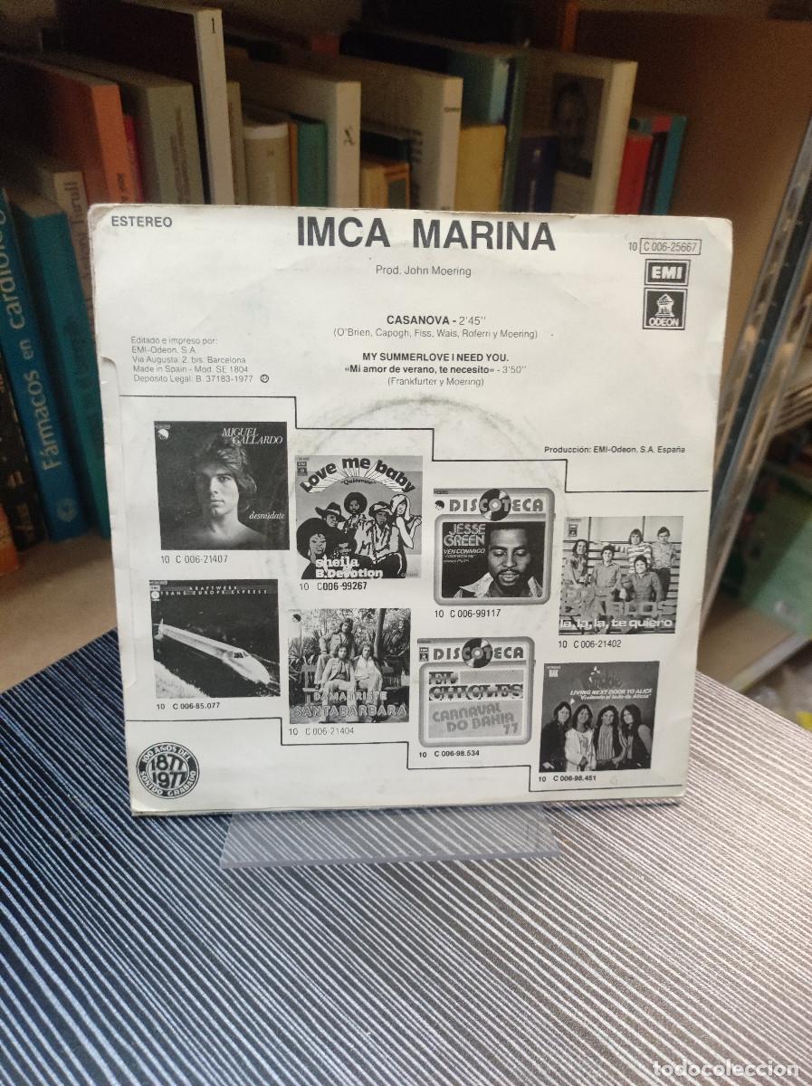 Discos de vinilo: IMCA MARINA CASANOVA - Foto 2
