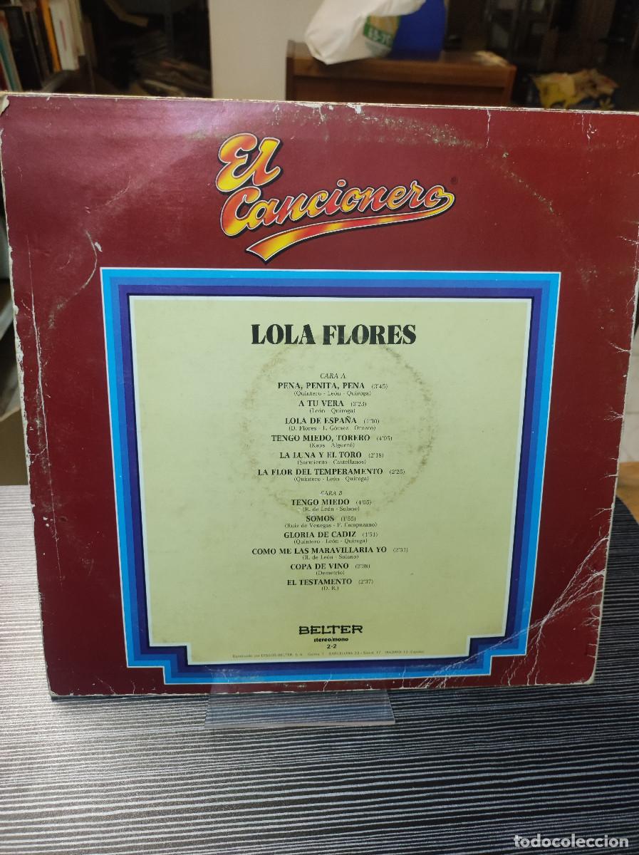 Discos de vinilo: Lola Flores &ndash; El Cancionero - Foto 2
