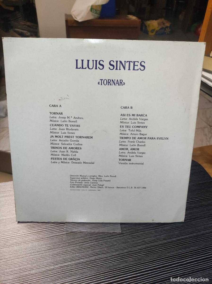 Discos de vinilo: Lluis Sintes &ndash; Tornar - Foto 2
