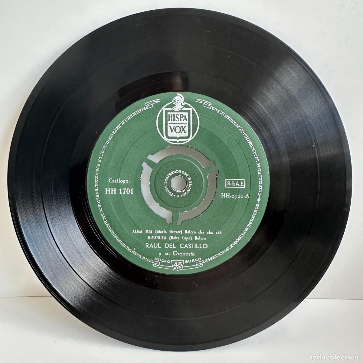 Discos de vinilo: Ra&uacute;l Del Castillo - Canal De Ritmos (7, EP) - Foto 3
