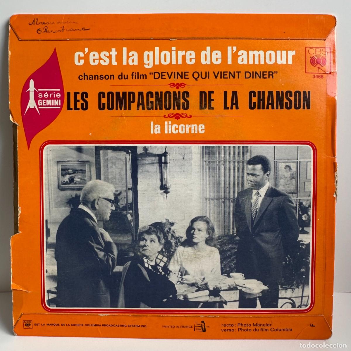 Discos de vinilo: Les Compagnons De La Chanson - La Licorne (7, Single) - Foto 2
