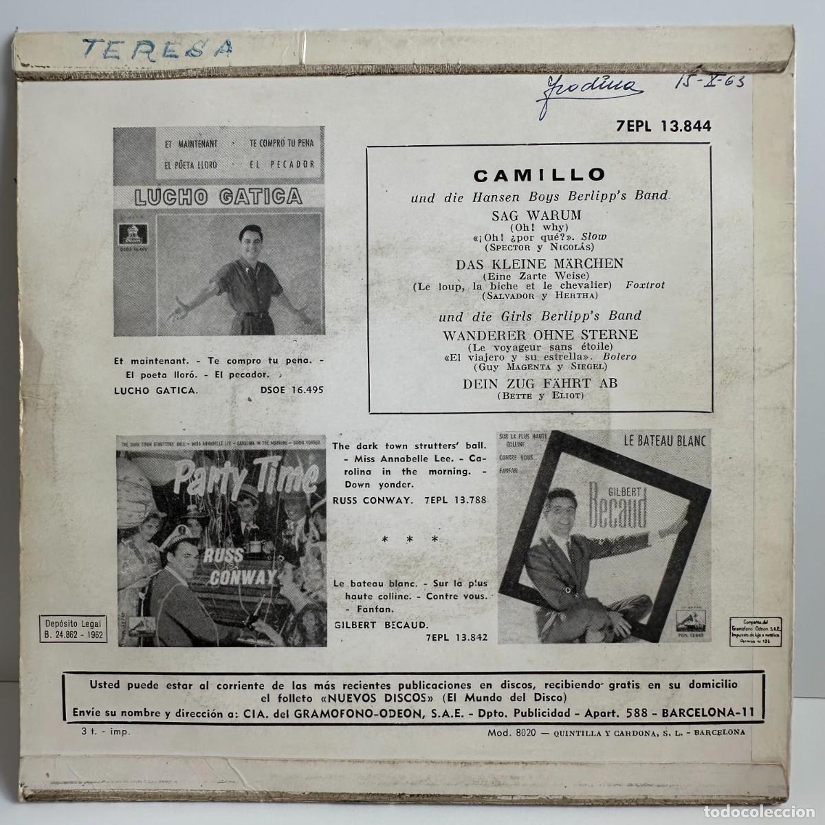 Discos de vinilo: Camillo - Sag Warum (7, EP) - Foto 2