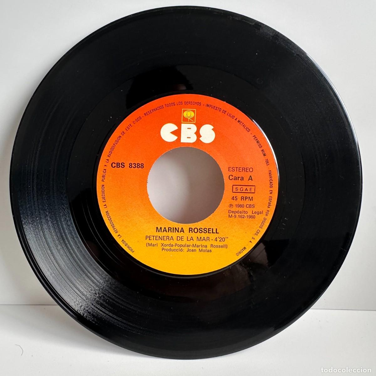 Discos de vinilo: Marina Rossell - Petenera De La Mar (7, Single) - Foto 3