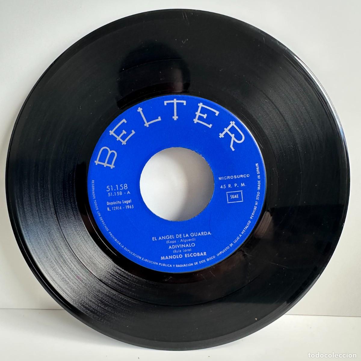Discos de vinilo: Manolo Escobar - El &Aacute;ngel De La Guarda (7, EP) - Foto 3