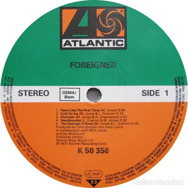 Discos de vinilo: vinilo Foreigner &lrm;&ndash; Foreigner GERMANY - Foto 4