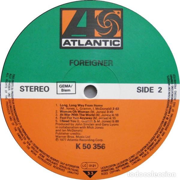 Discos de vinilo: vinilo Foreigner &lrm;&ndash; Foreigner GERMANY - Foto 5