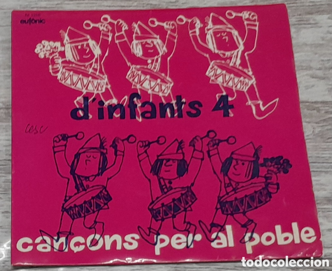 Discos de vinilo: DINFANTS 4 - CAN&Ccedil;ONS PER AL POBLE - EUF&Ograve;NIC - 1975 - Foto 1