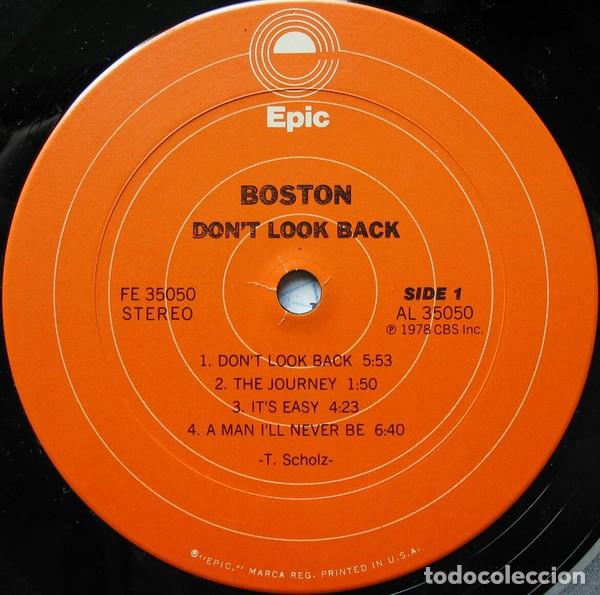 Discos de vinilo: vinilo Boston &lrm;&ndash; Dont Look Back USA 1978 - Foto 4