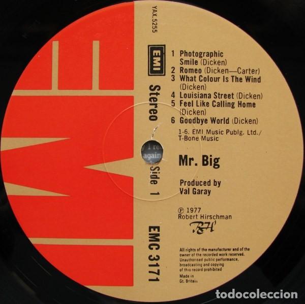 Discos de vinilo: vinilo Mr. Big* &lrm;&ndash; Mr. Big UK 1977 - Foto 3