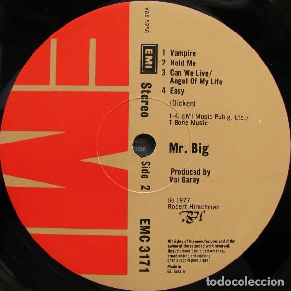 Discos de vinilo: vinilo Mr. Big* &lrm;&ndash; Mr. Big UK 1977 - Foto 4