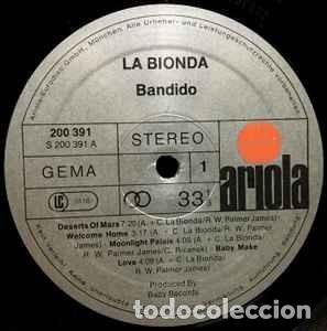 Discos de vinilo: vinilo La Bionda &lrm;&ndash; Bandido GERMANY 1979 - Foto 4
