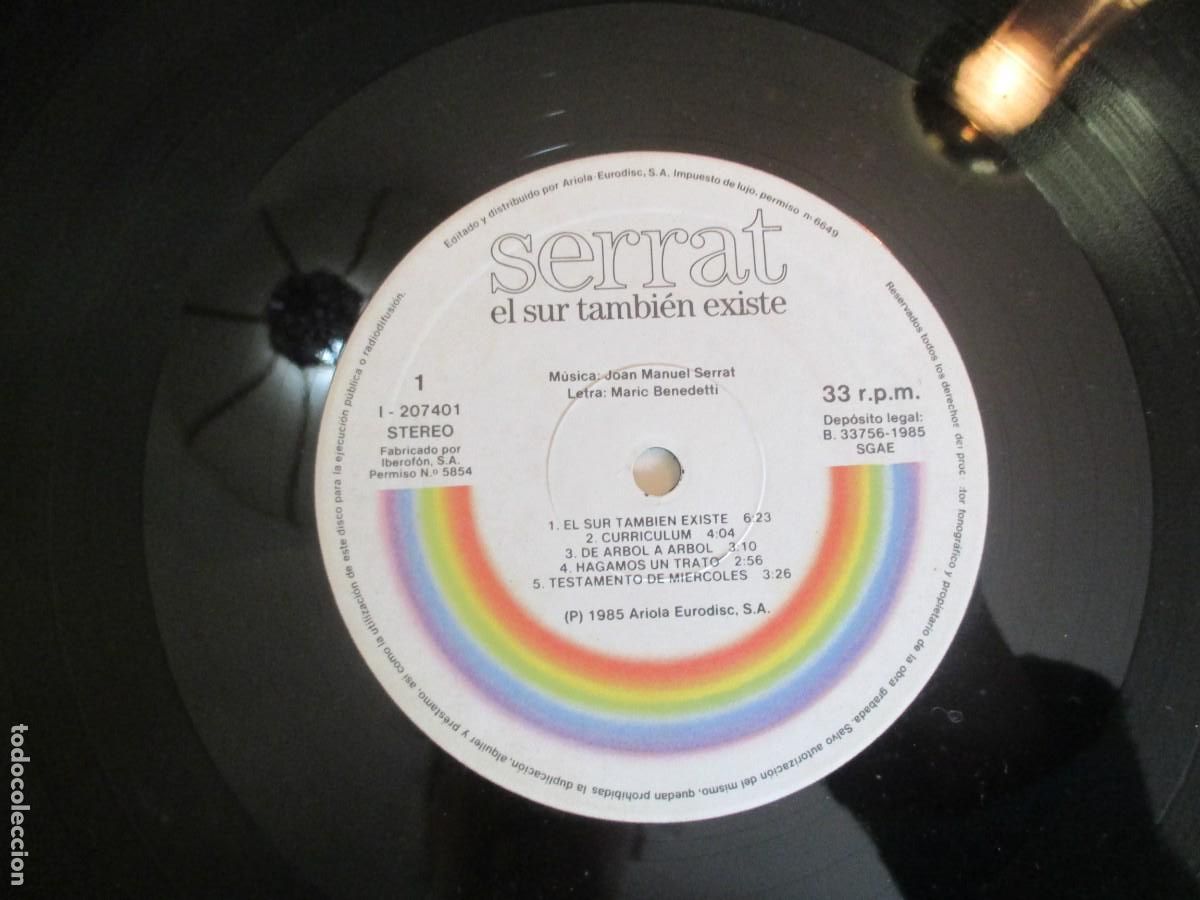 Discos de vinilo: SERRAT El sur tambi&eacute;n existe Z252 - Foto 4