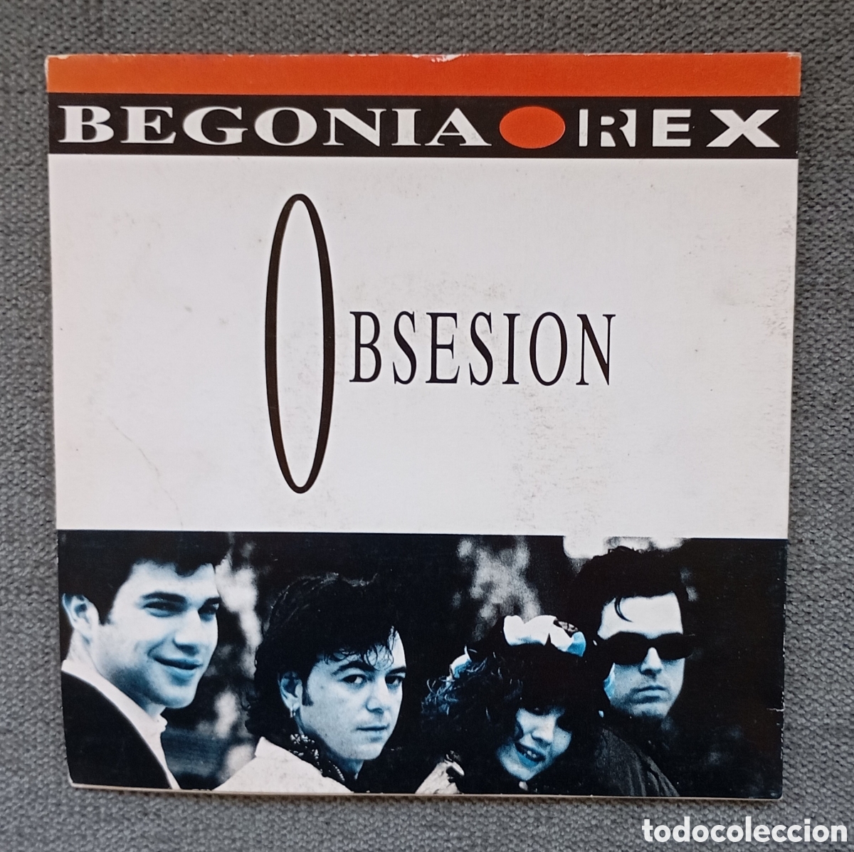 Discos de vinilo: Begonia Rex. Obsesi&oacute;n/ Obsesi&oacute;n. Single 7&rdquo;, a&ntilde;o 1992. - Foto 2