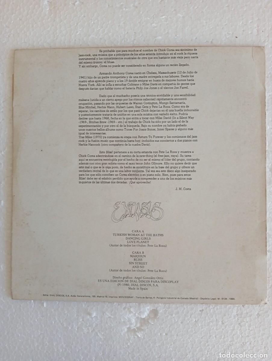 Discos de vinilo: Chick Corea - Extasis (LP, Album, RE) 1980 - Foto 2