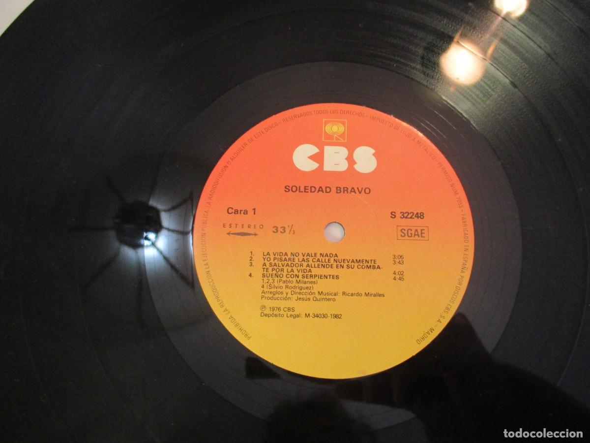 Discos de vinilo: SOLEDAD BRAVO La vida no vale nada Z280 - Foto 4