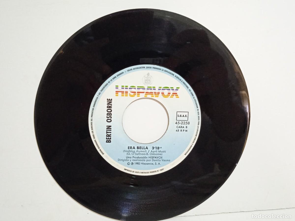Discos de vinilo: Bert&iacute;n Osborne - Abr&aacute;zame / Era Bella - Single - 1982 - Foto 2