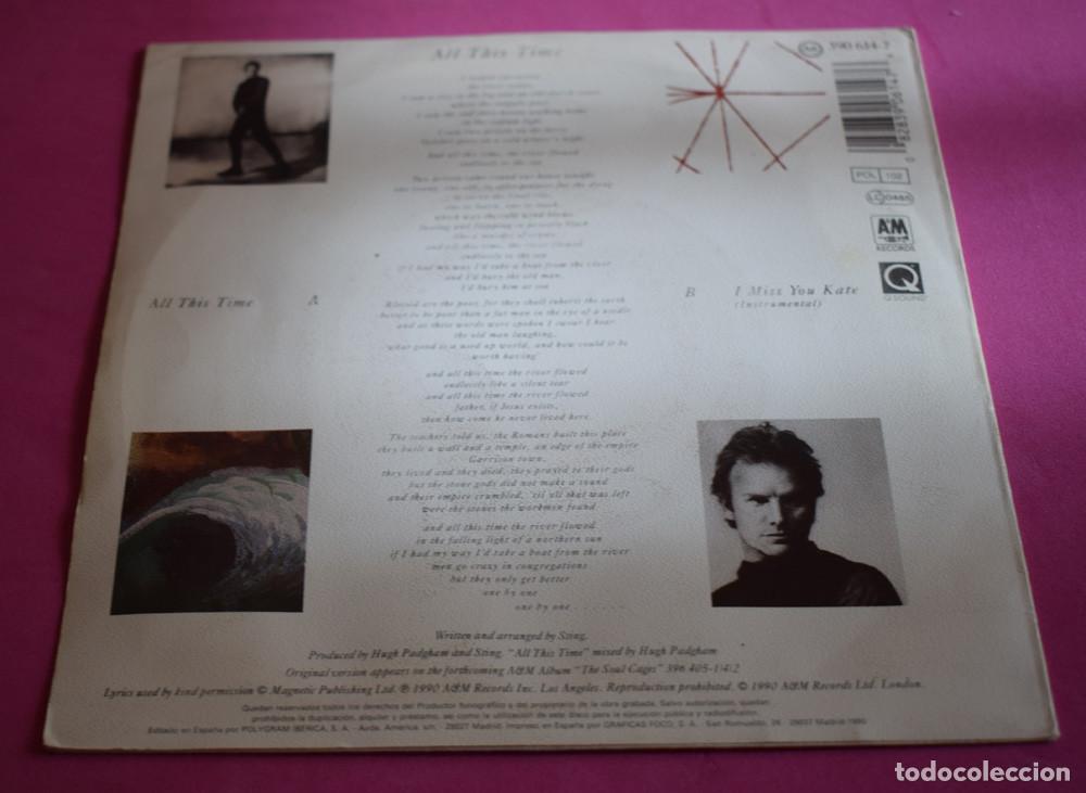 Discos de vinilo: Sting &ndash; All This Time - SINGLE 1990 - Foto 3