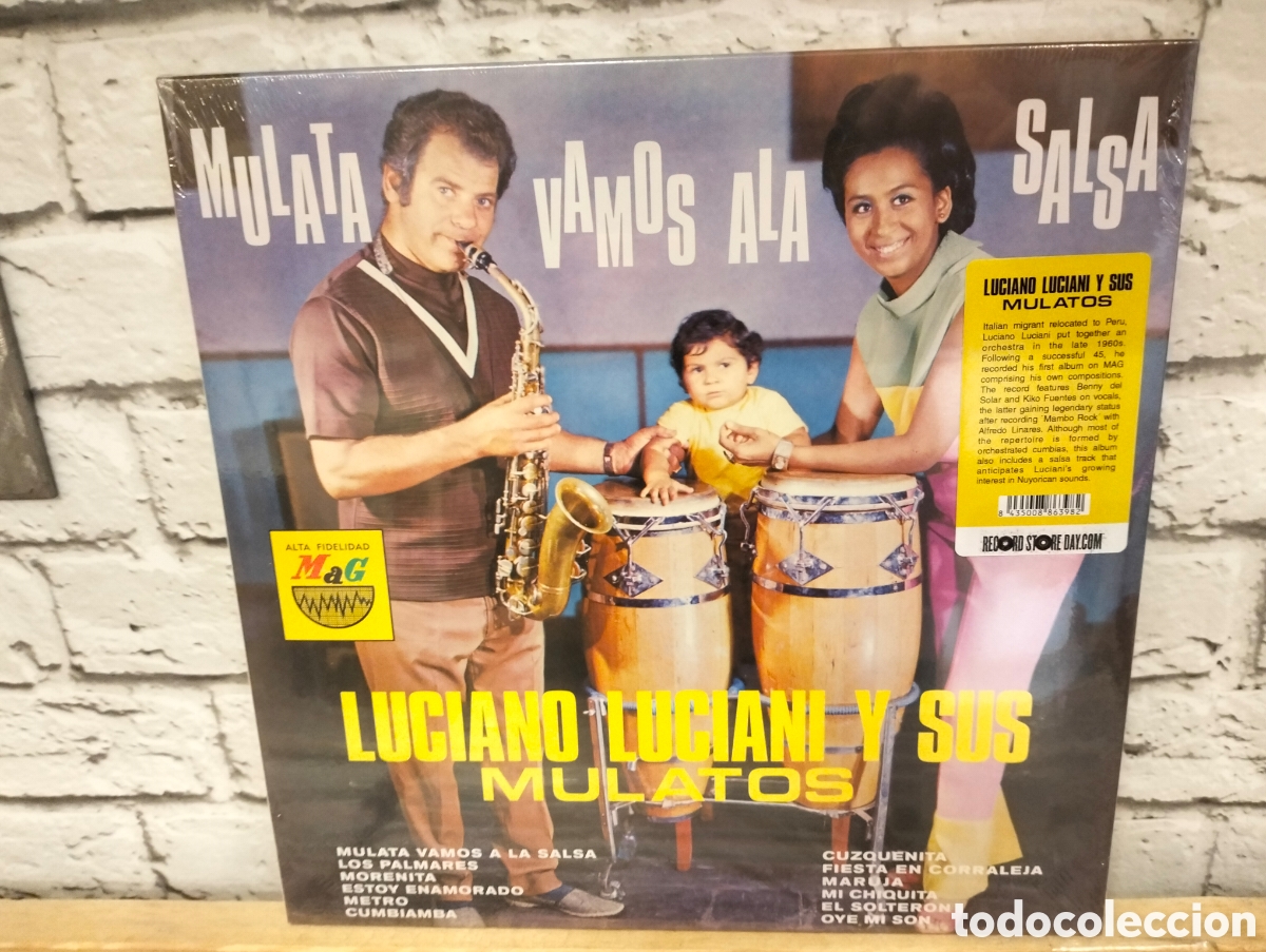 Disques de vinyle: Luciano Luciani Y Sus Mulatos &ndash;&nbsp;Mulata Vamos A La Salsa. LP vinilo nuevo precintado