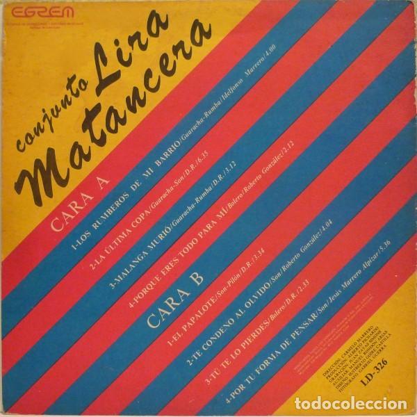 Discos de vinilo: Conjunto Lira Matancera &ndash; Conjunto Lira Matancera - Foto 2