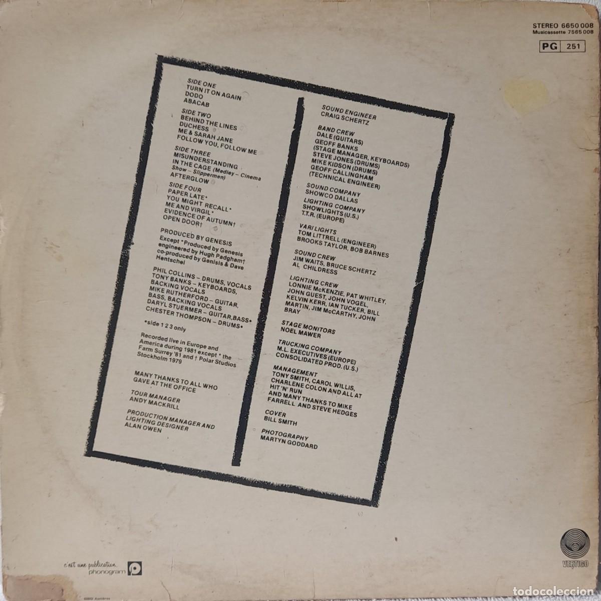 Discos de vinilo: ROCK-G&eacute;nesis. Three Sides Live. A&ntilde;o 1982 - Foto 2