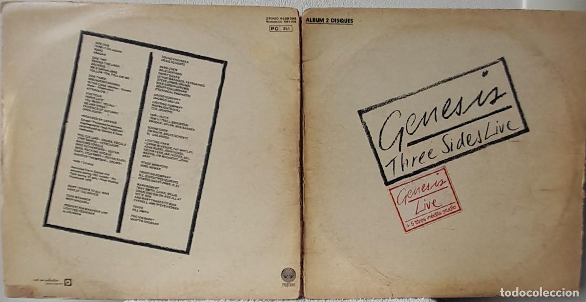 Discos de vinilo: ROCK-G&eacute;nesis. Three Sides Live. A&ntilde;o 1982 - Foto 4