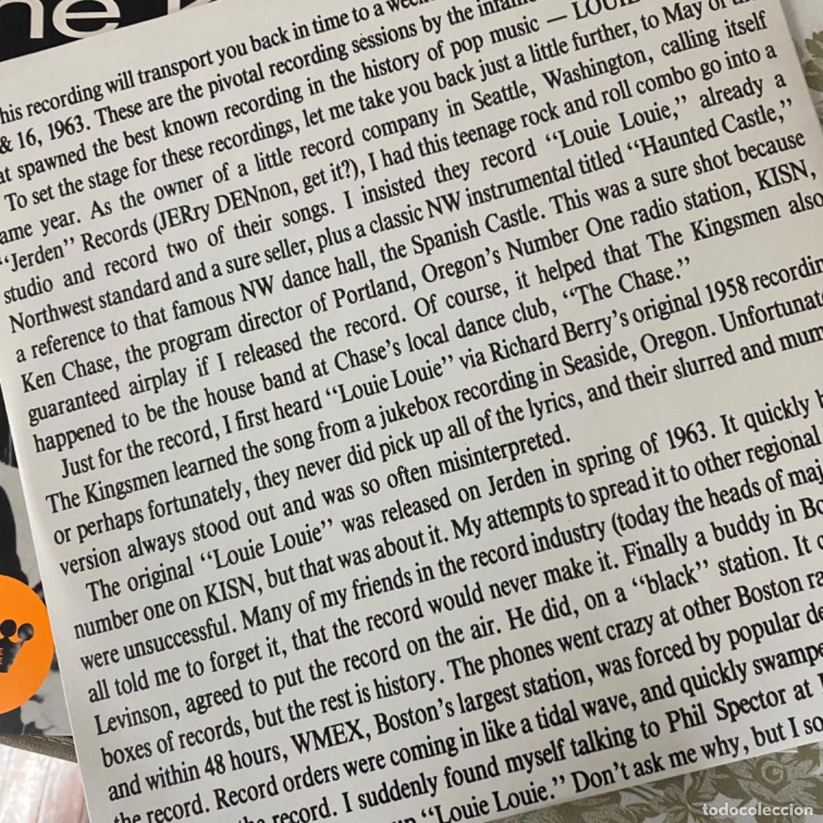 Discos de vinilo: THE KINGSMEN LIVE AND UNRELEASED - Foto 3
