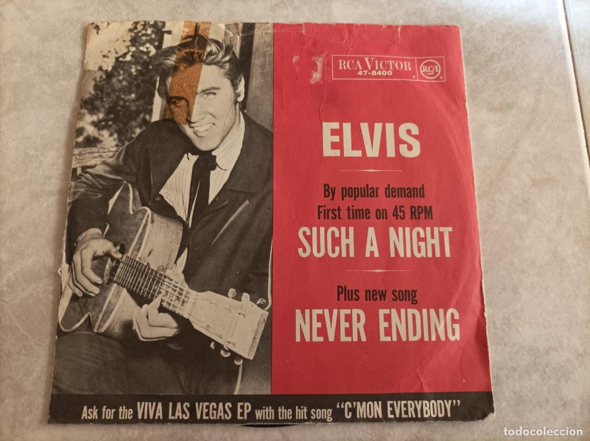 Discos de vinilo: Elvis Presley single -raro- - Foto 1