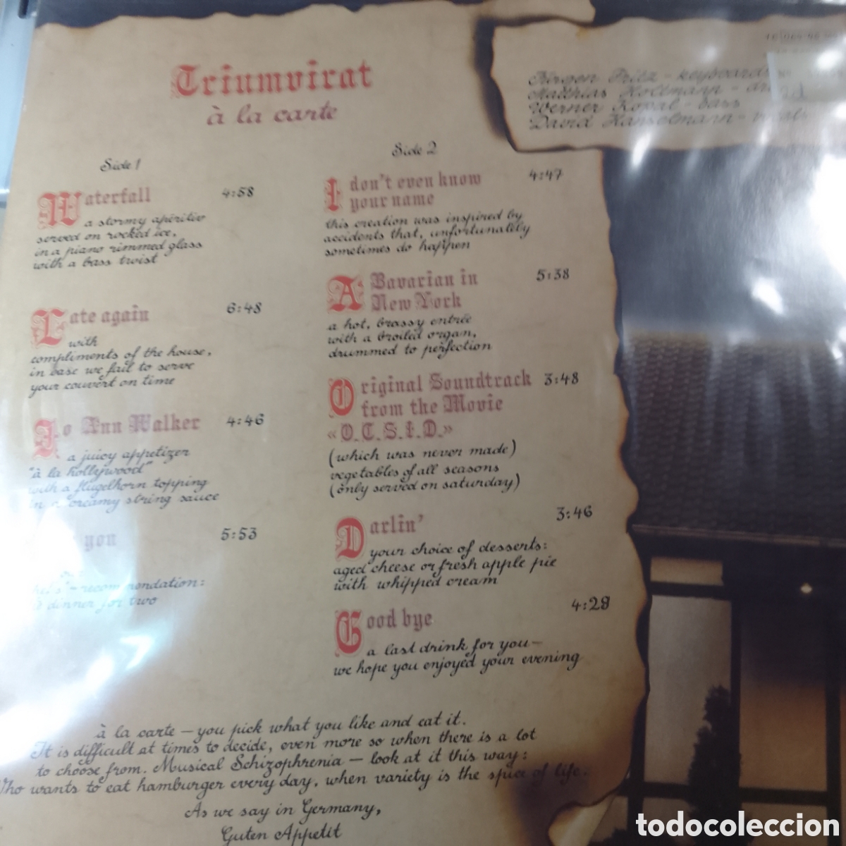 Discos de vinilo: TRIUMVIRAT A LA CARTE - Foto 2