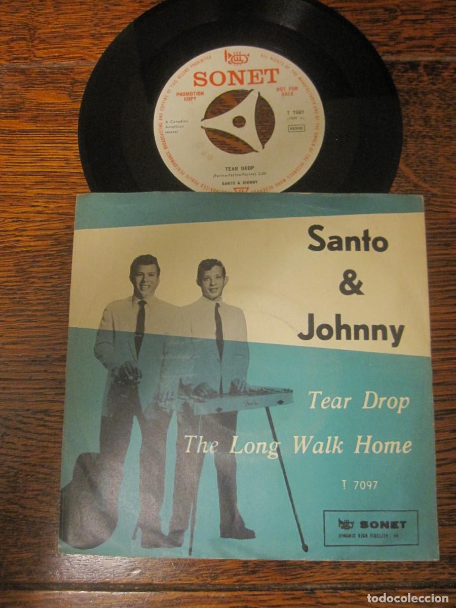 Discos de vinilo: SANTO & JOHNNY &rdquo;Tear Drop&rdquo; PROMO - Foto 1