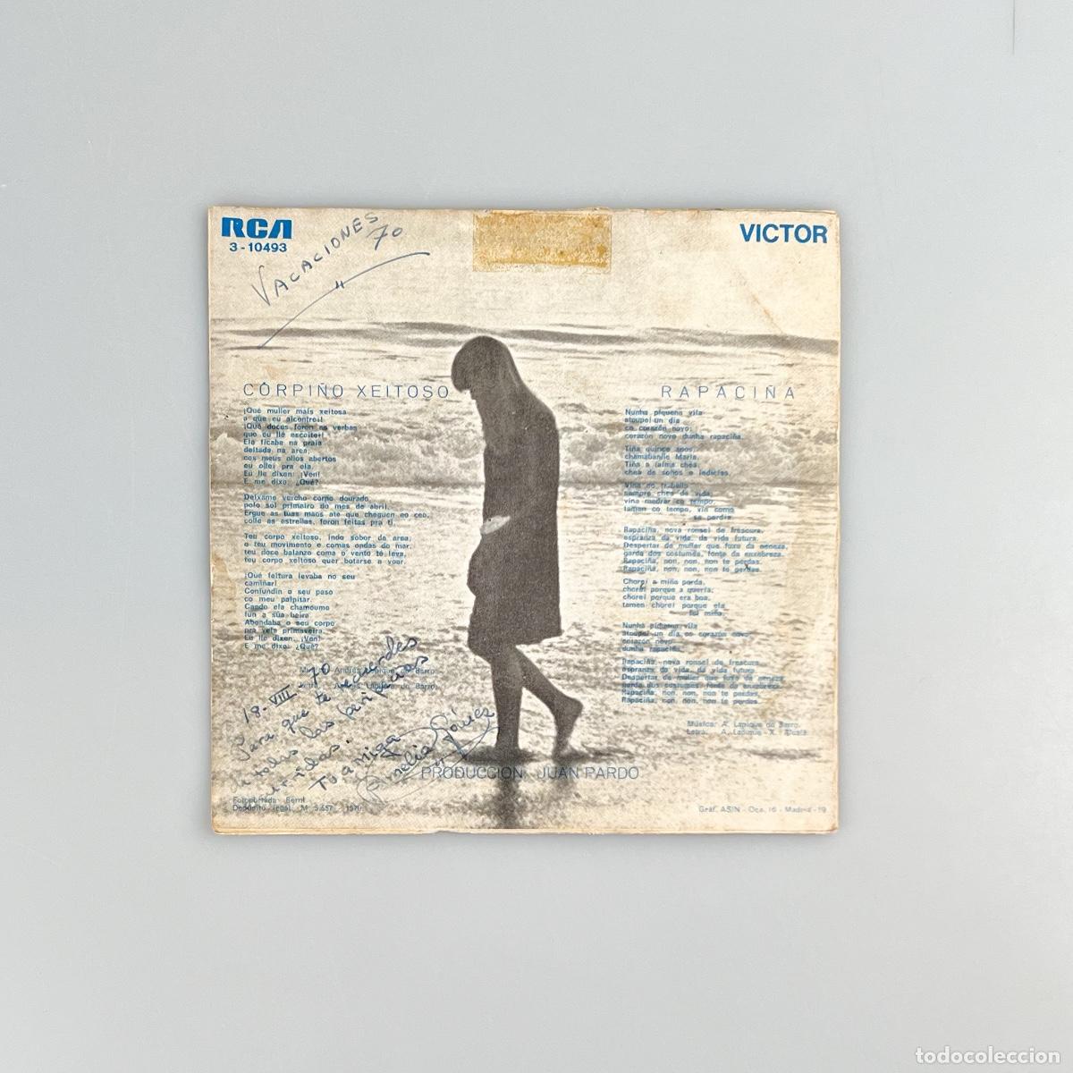 Discos de vinilo: SINGLE. Andres Do Barro. Corpi&ntilde;o Xeitoso / Rapaci&ntilde;a (VG/G+) - Foto 2