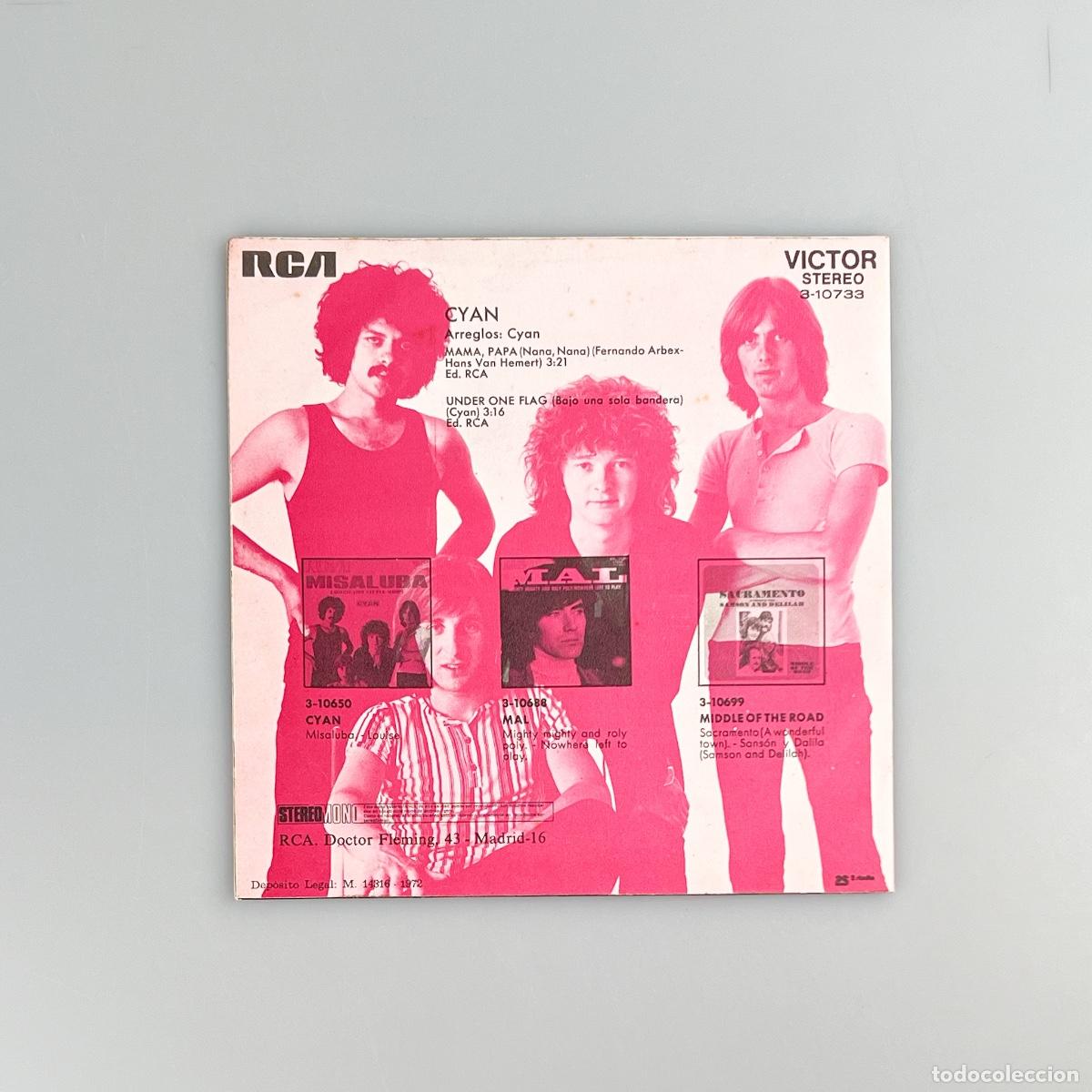 Discos de vinilo: SINGLE. Cyan. Mama, Papa (VG+/VG+) - Foto 2