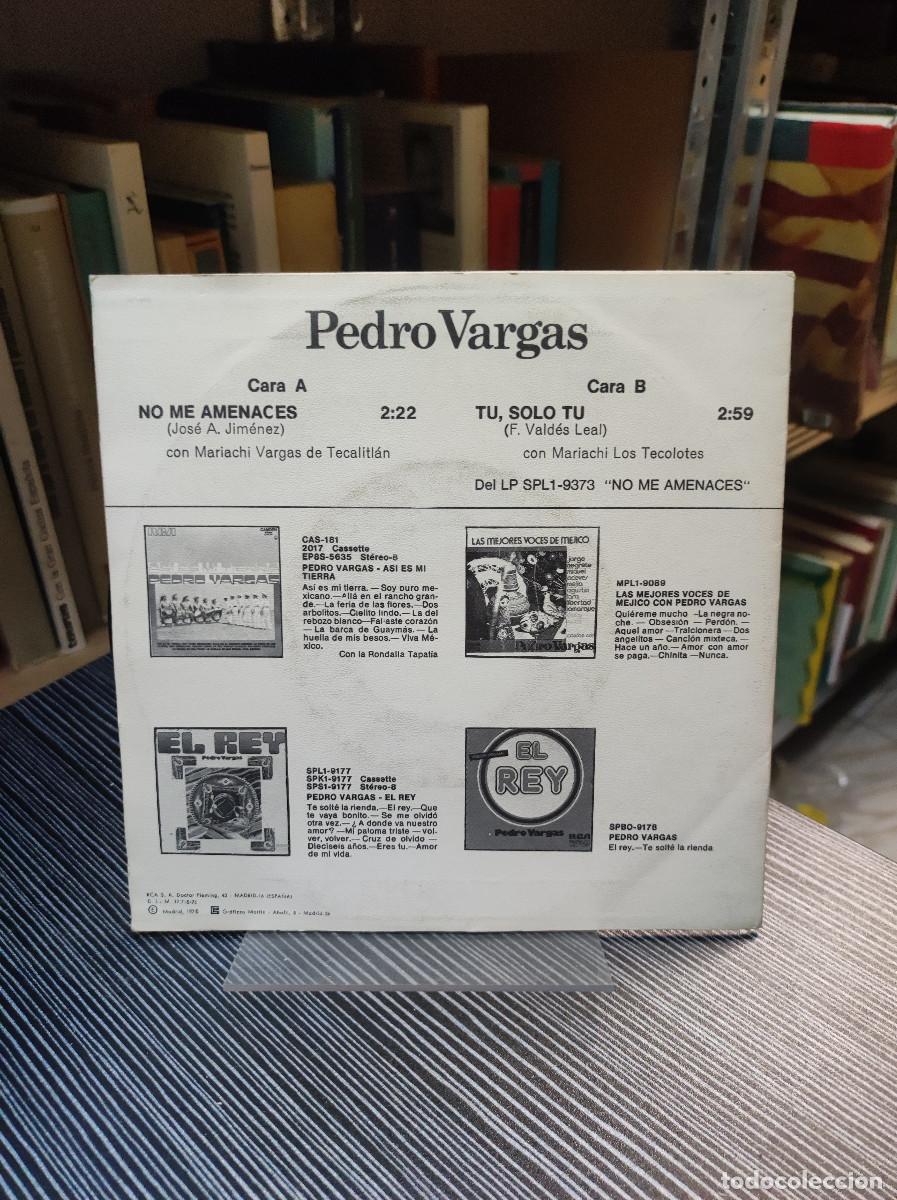 Discos de vinilo: Pedro Vargas &ndash; No Me Amenaces - Foto 2