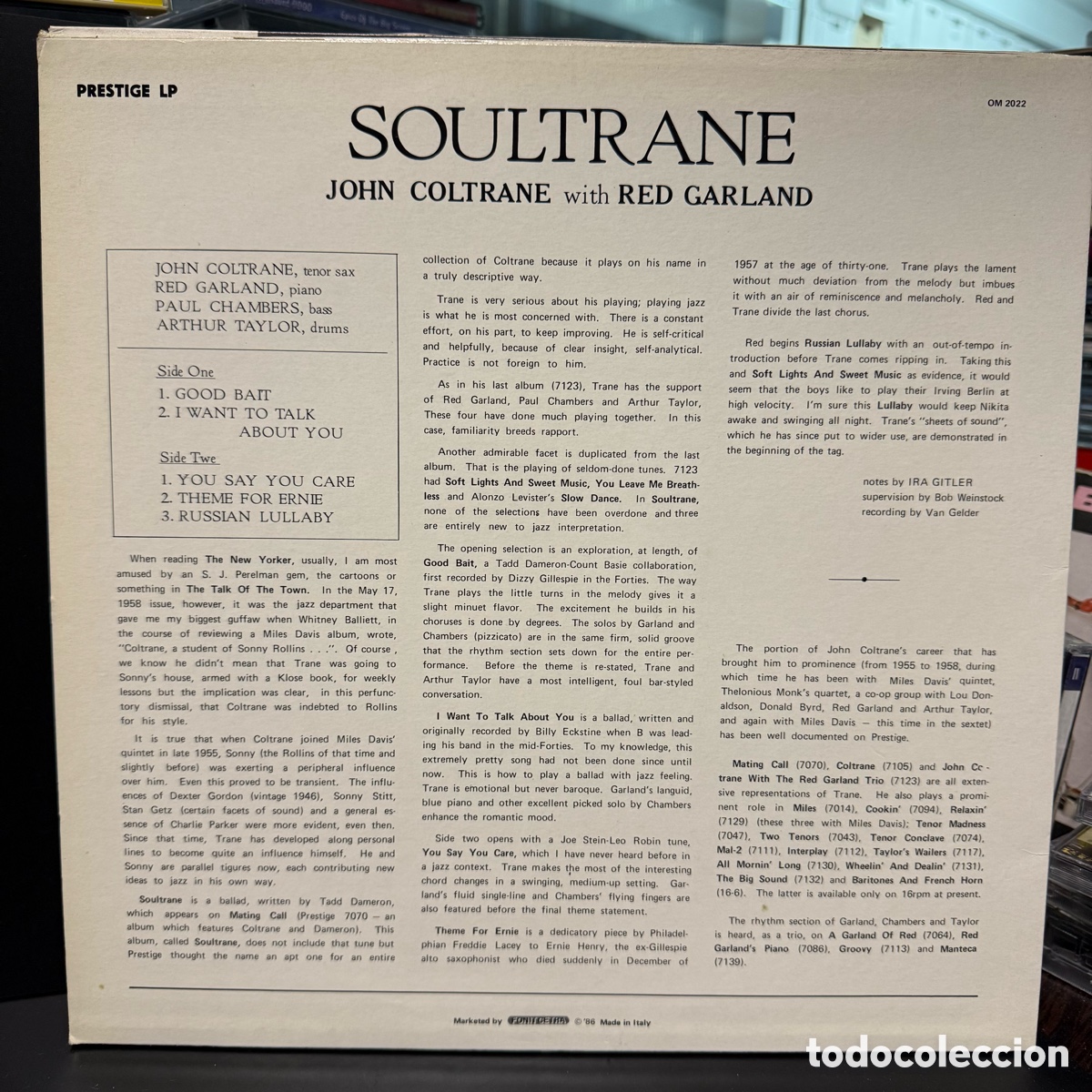 Discos de vinilo: John Coltrane - Soultrane (LP) - Foto 2