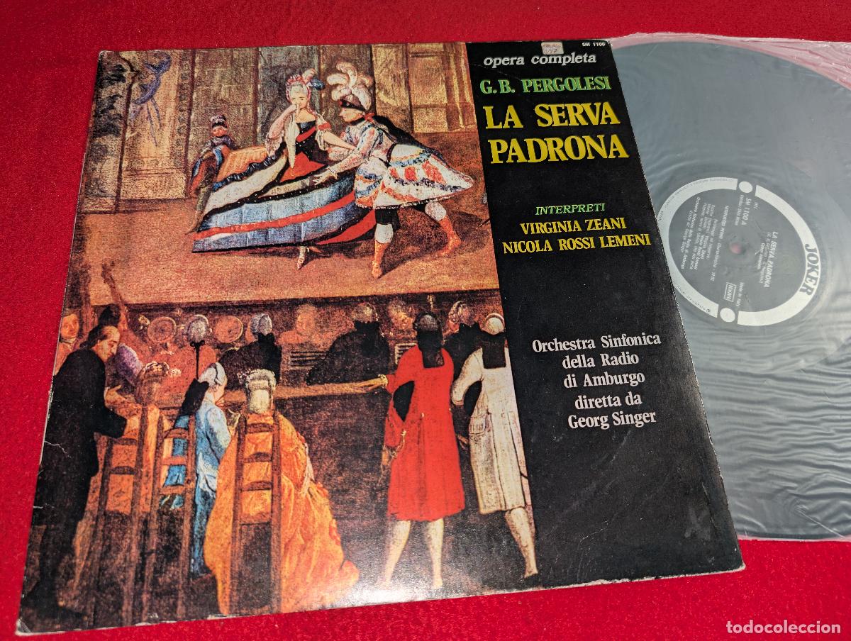 Vinyl-Schallplatten: AMBURGO dir Singer PERGOLESI La serva Padrona + Zeani+Lemeni LP 1971 Joker ITALY ITALIA