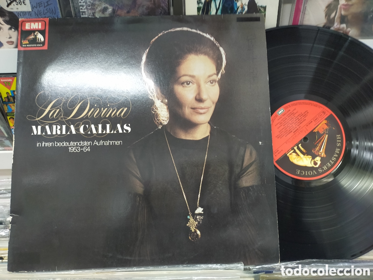 Discos de vinil: La divina Mar&iacute;a callas doble LP carpeta doble Alemania