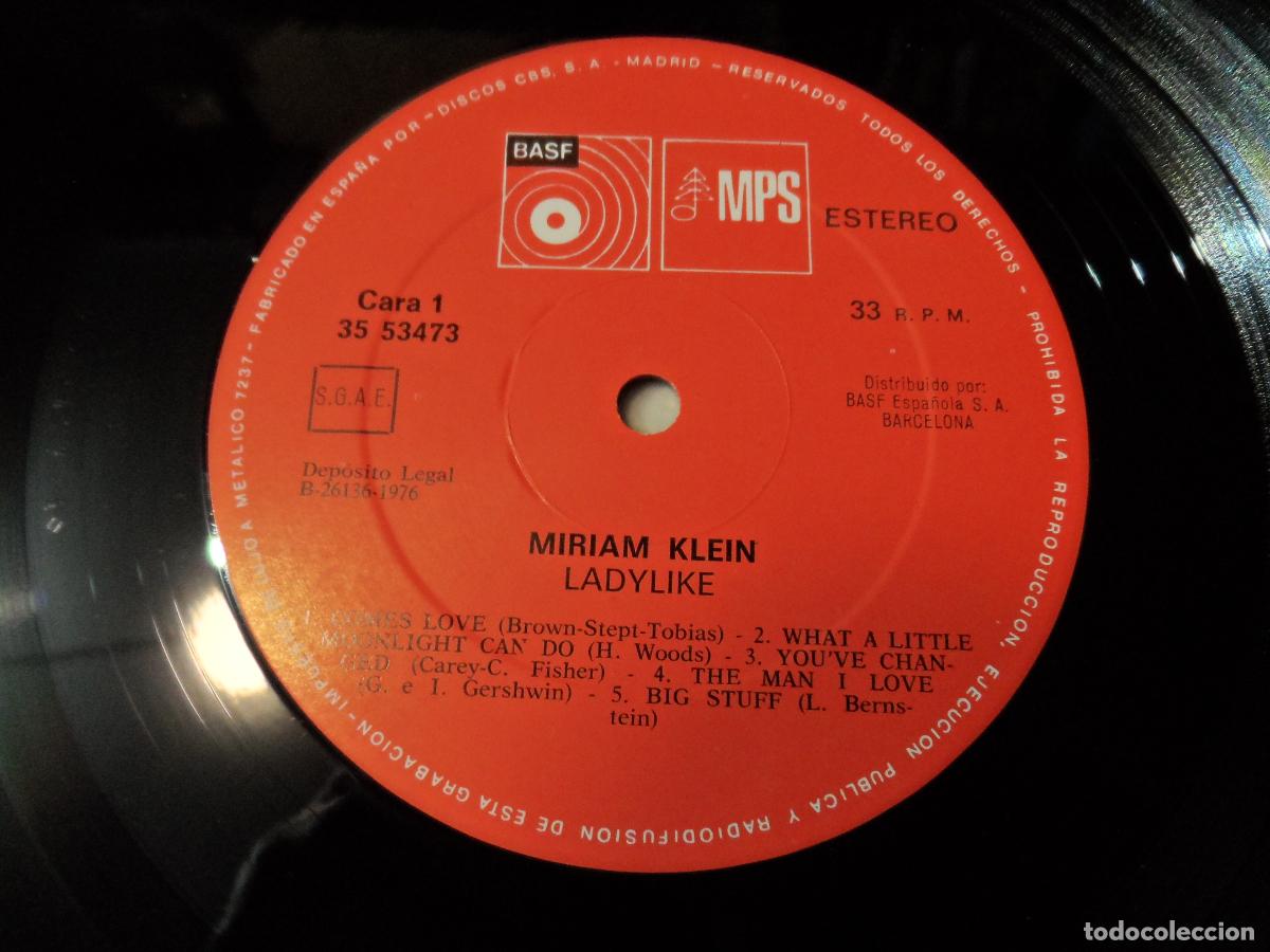 Discos de vinilo: MIRIAM KLEIN - LADYLIKE (SPAIN 1976) - Foto 4