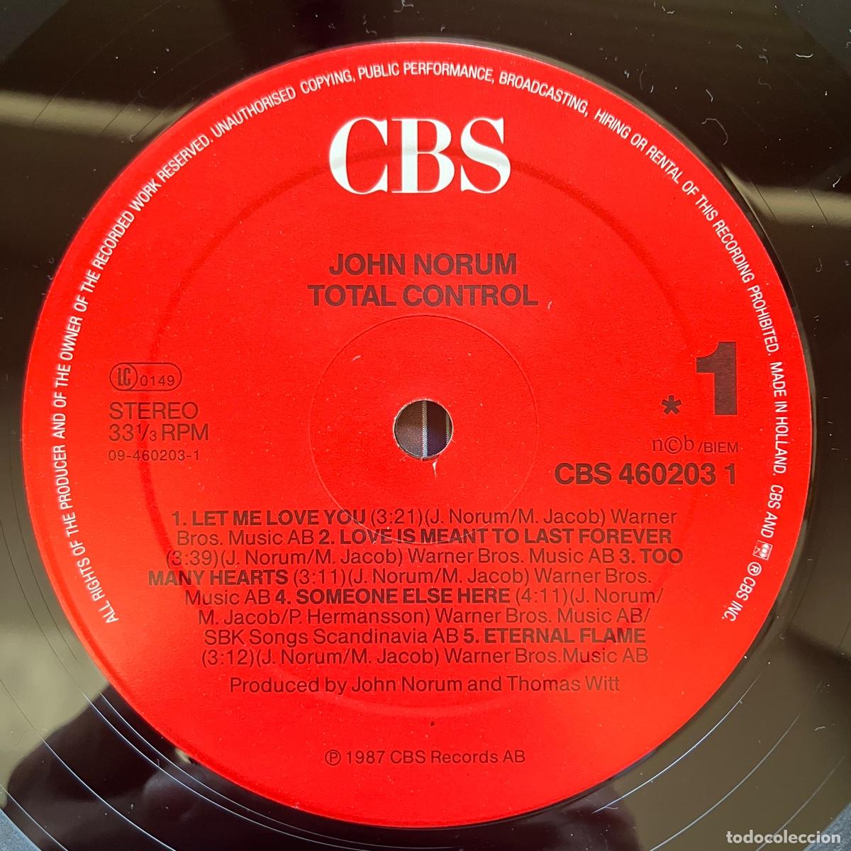 Discos de vinilo: John Norum &lrm;&ndash; Total Control, Europe 1987 CBS - Foto 4