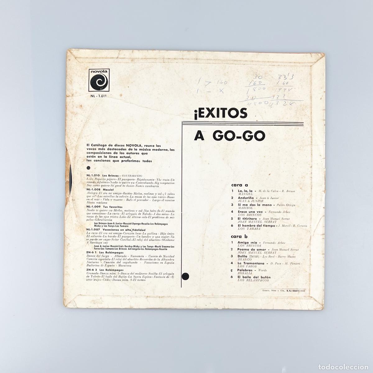 Discos de vinilo: LP. Varios. &iexcl; Exitos A Go.Go (VG+/VG+) - Foto 2
