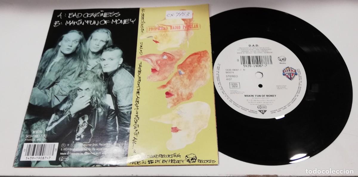 Discos de vinilo: SCO49-D.A.D. - Bad Craziness (7&rdquo;, Single) - Foto 2