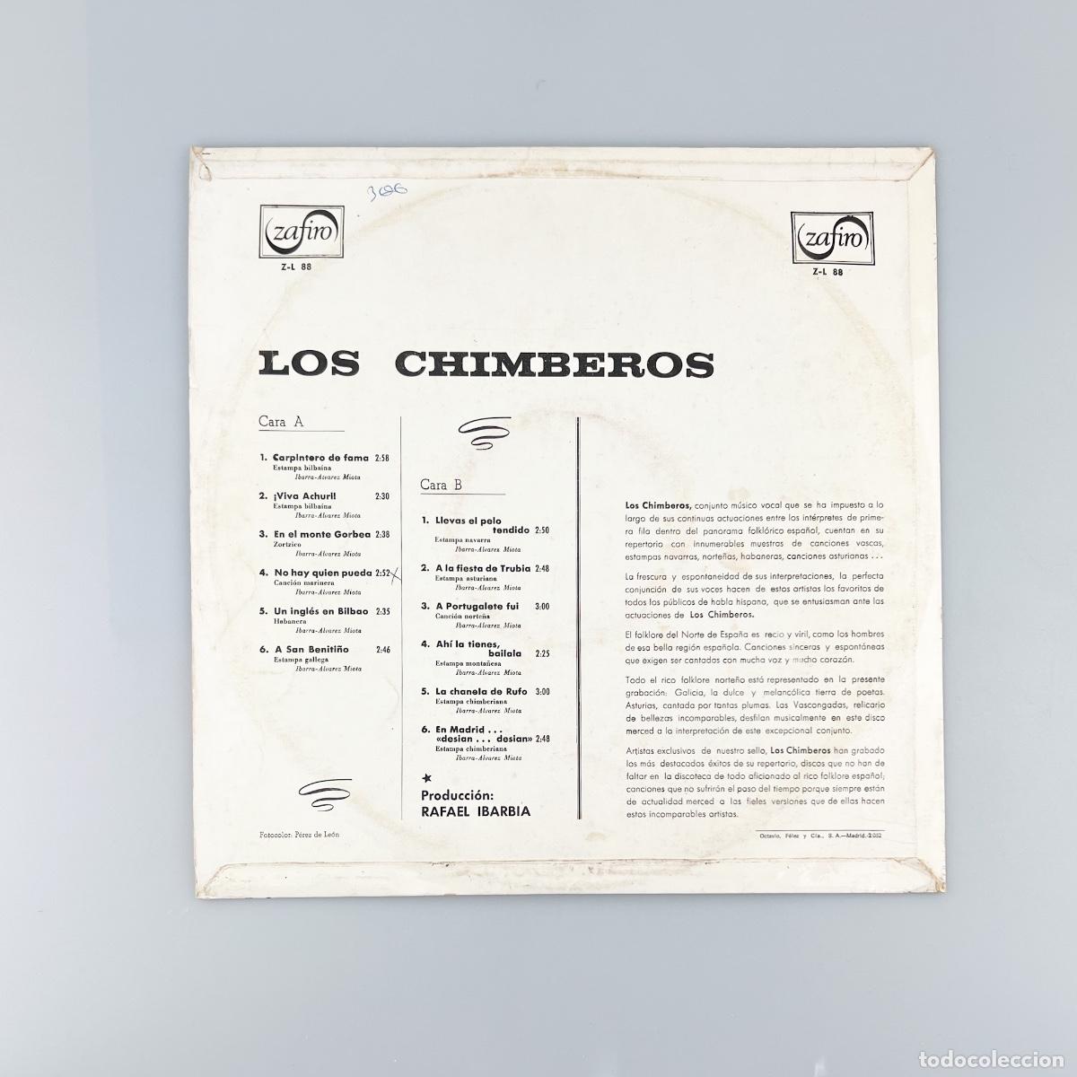 Discos de vinilo: LP. Los Chimberos. Los Chimberos (G+/VG) - Foto 2
